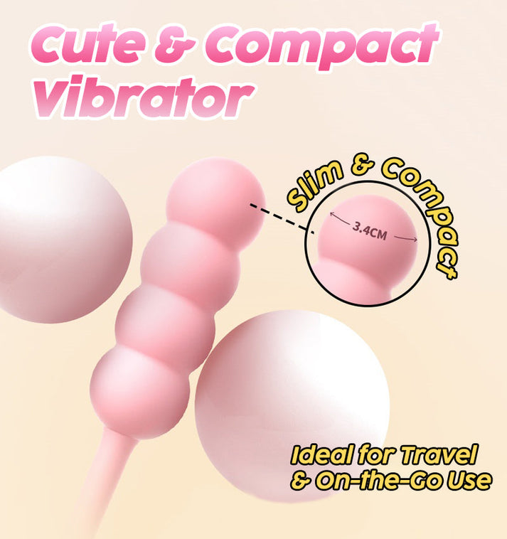 Textured Beaded Silicone Vibrator — view 4