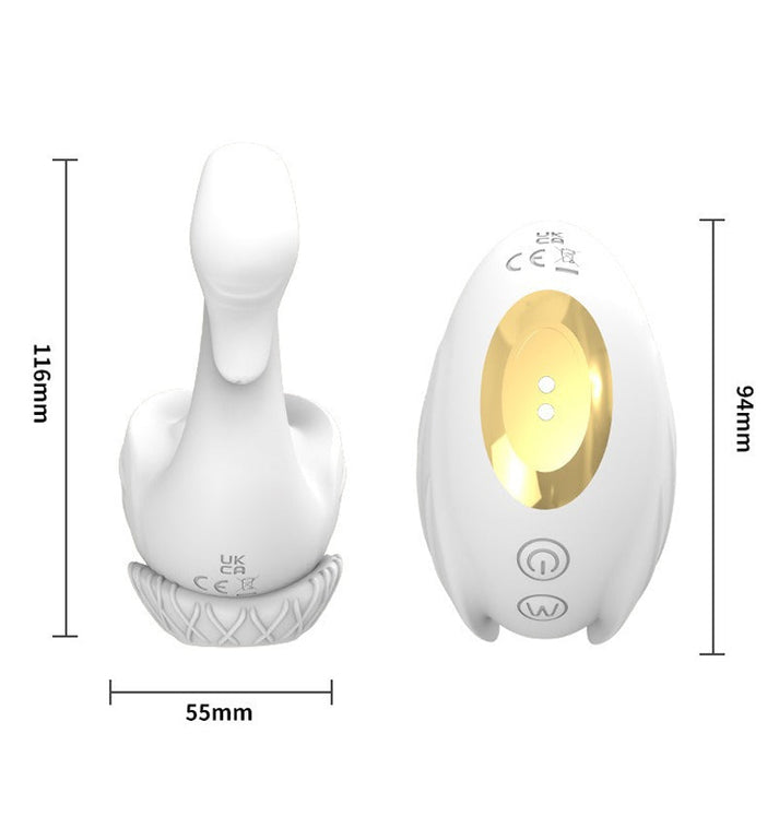 Swan Shaped Suction & Vibration Wand Massager for Women — view 8