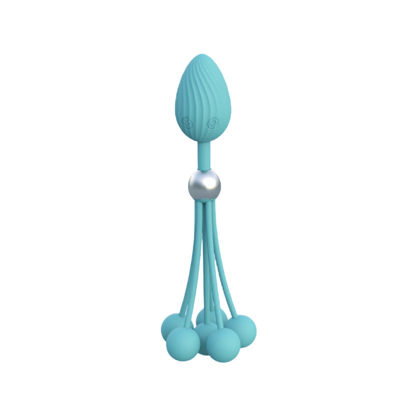 Men and women adult toys, couples shared posterior multi-bead anal plug, insertable vibrating