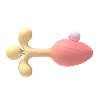 Remote-controlled silicone anal plug three-piece set with random combinations