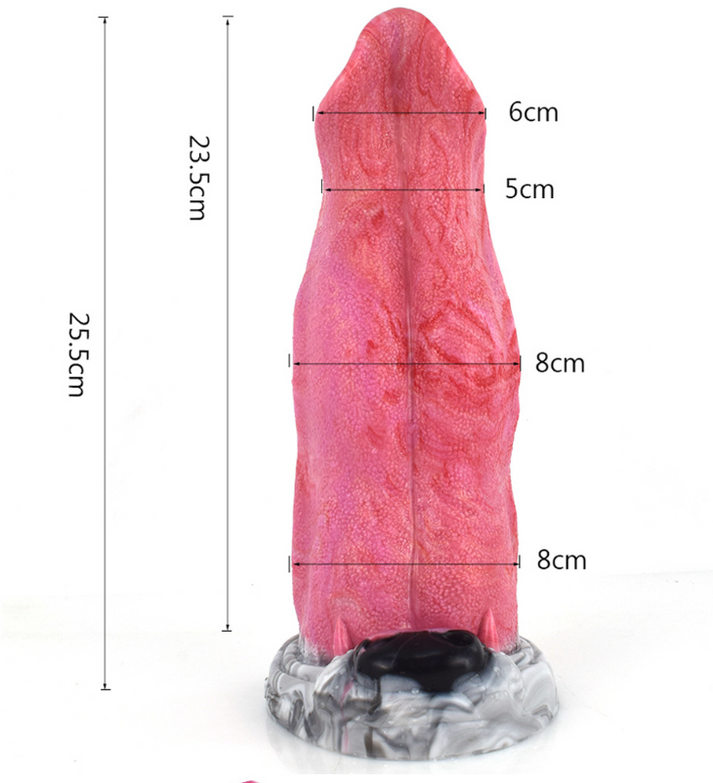Colorful wolf tongue dildos anal toys — view 6
