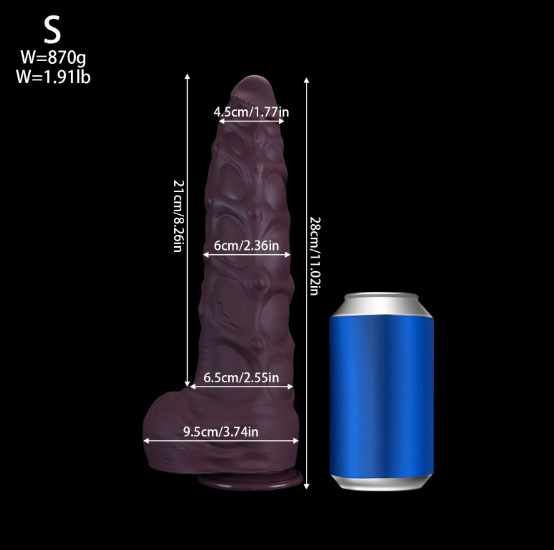 Oversized extra-thick silicone Seahorse shaped Dildo Anal Dildo — view 6