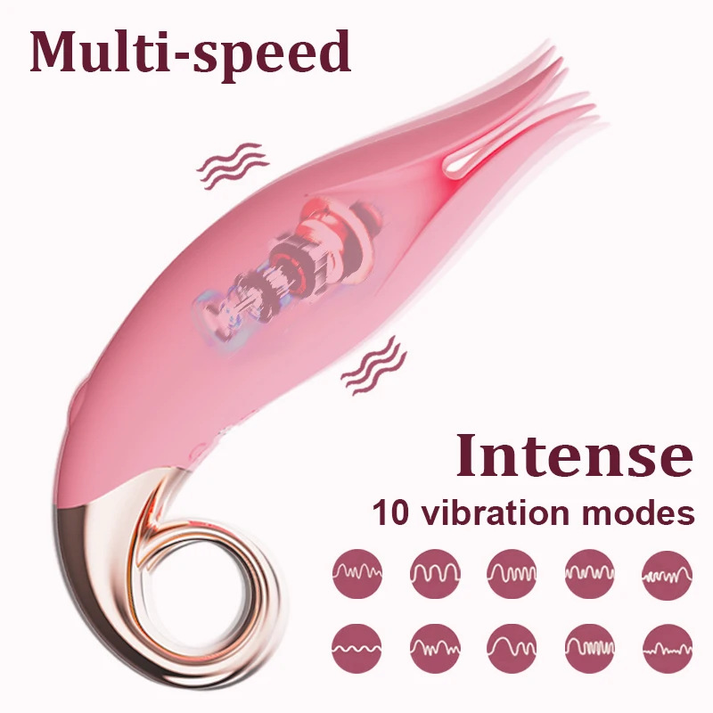 Handheld compact clitoral vibrator