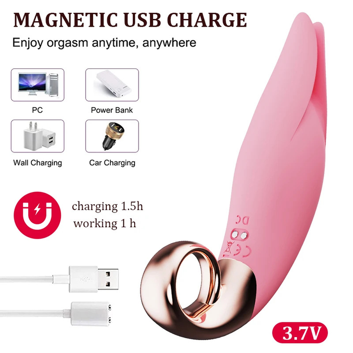 Handheld Multi - Frequency Compact Clitoral Vibrators - extra detail view