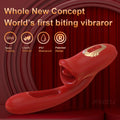 Powerful Tongue Licking Dildo Vibrator - detail view