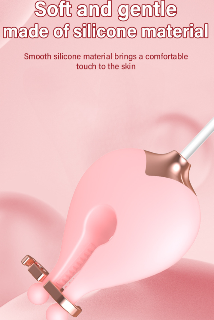 New Breast Massage Female Charging Vibrating Nipple Clip Masturbator Going Out Vibrating Egg Sex Toys — view 4