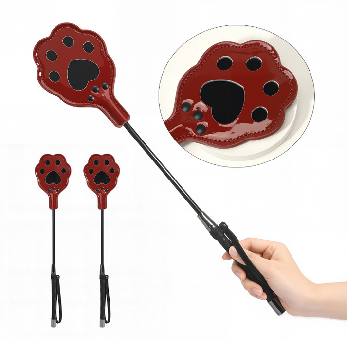 SM Leather Cat PAWS long racket — view 3