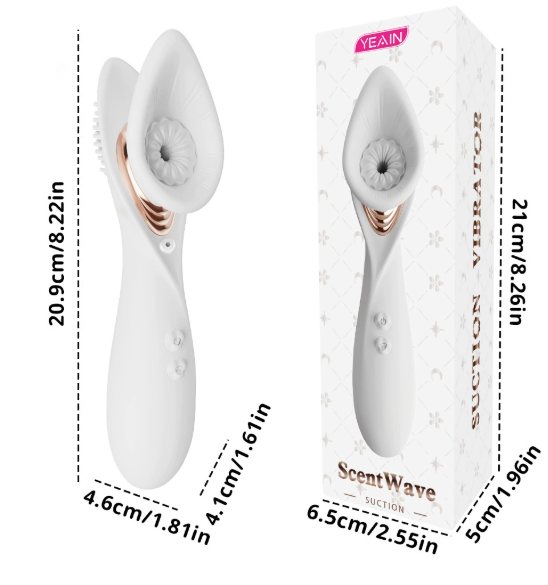 Vacuum sucking clitoral vibrator