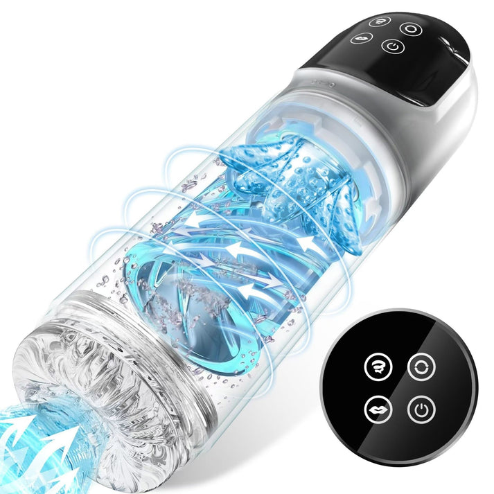 5 - in - 1 Automatic Thrusting & Sucking Male Masturbator - alternate image
