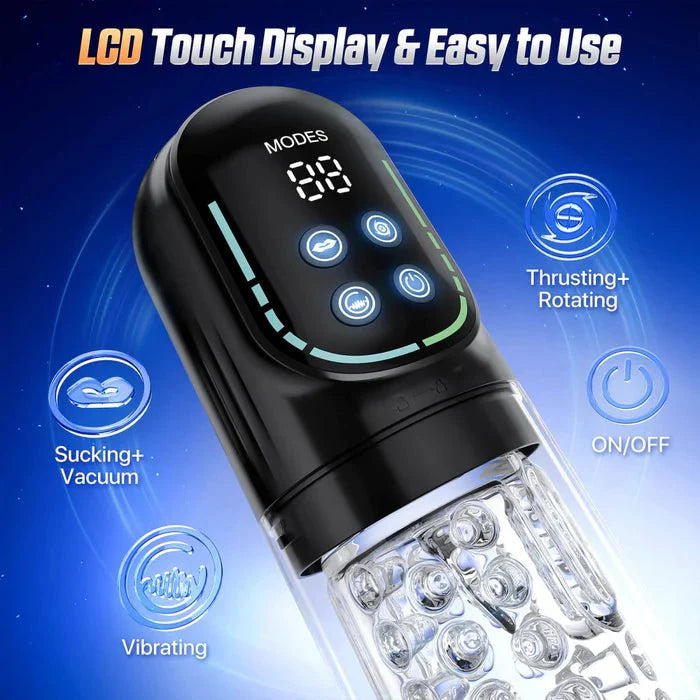 5 - in - 1 Automatic Thrusting & Sucking Male Masturbator - detail image