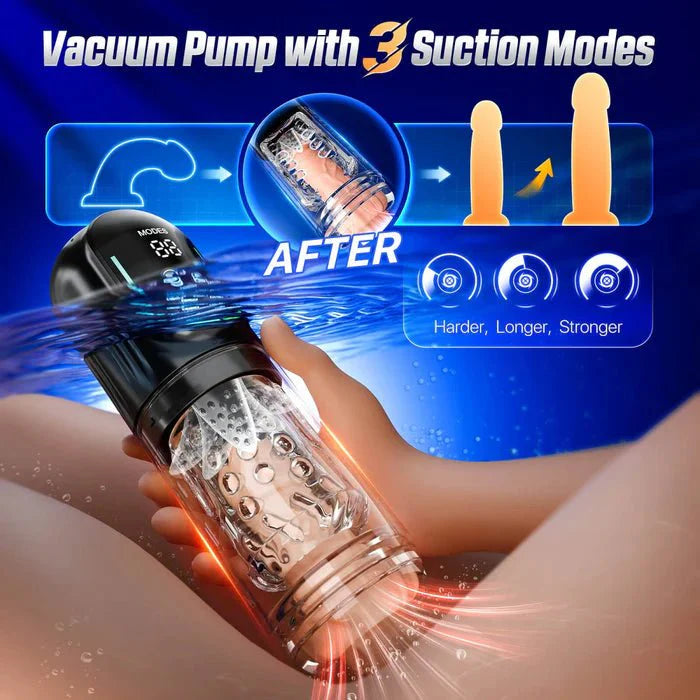 5 - in - 1 Automatic Thrusting & Sucking Male Masturbator - additional product image