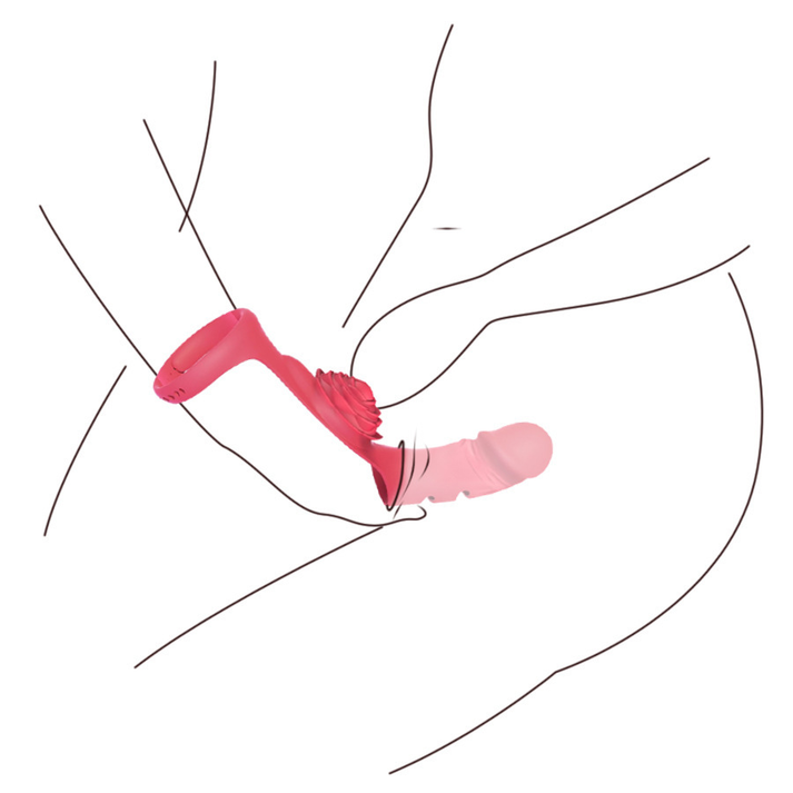 Women's Rose Finger Cots, Electric Wearable Simulation of - alternate view