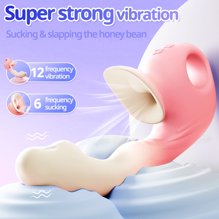 App remote-controlled clitoral sucking vibrator
