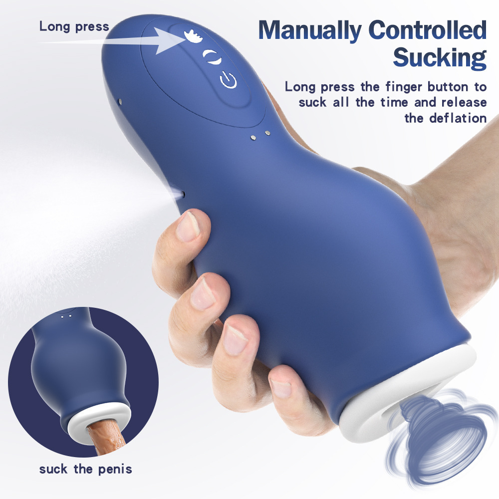 Fully Automatic Dragon Suction Airplane Cup Glans Vibration Massager Adult Sex Toy for Male Masturbation Exercise — view 7