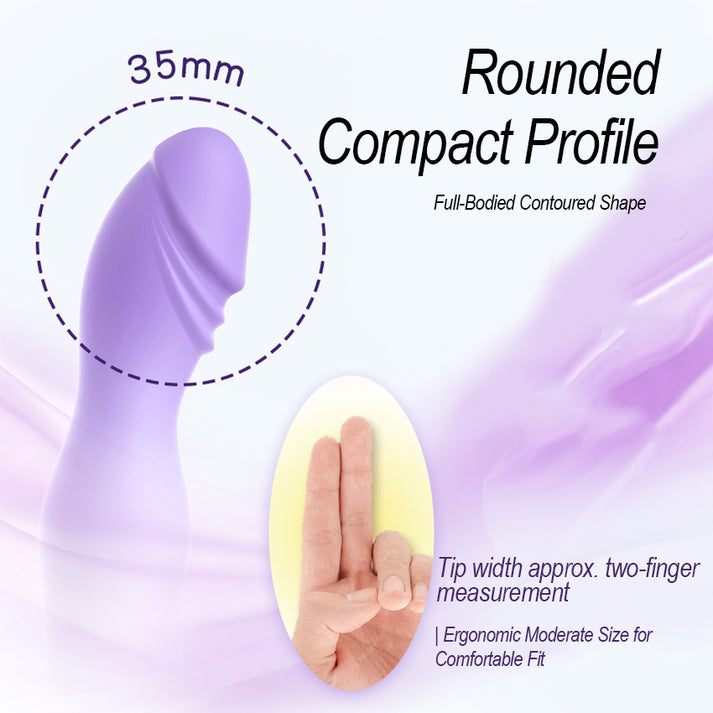 Gradient Tone Liquid Silicone Vibrator, Slim Compact Build with Daily Waterproof Structure — view 9