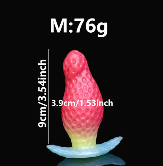 strawberry-shaped Multiple sizes anal plug — view 3