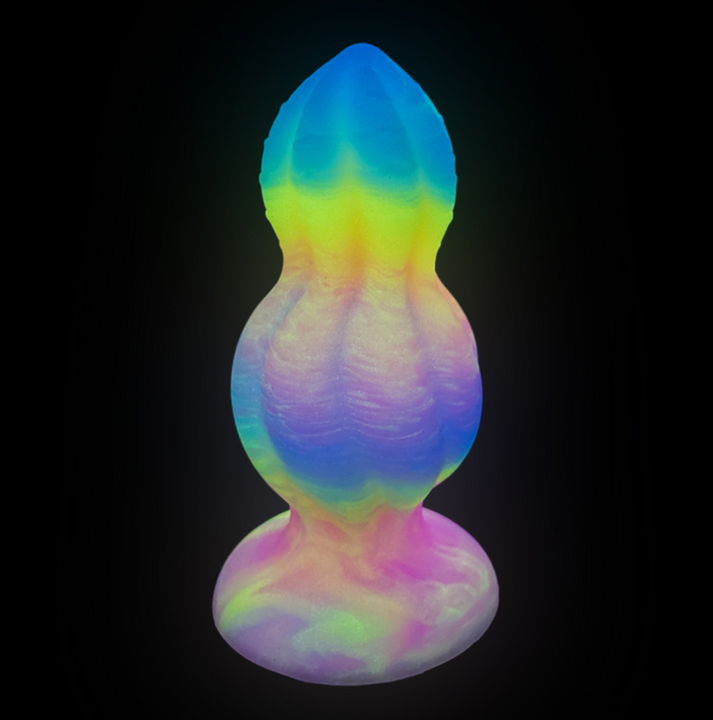 SM New Fluorescent Anal Plug With Anal Dilation Massage — view 4