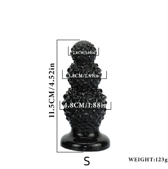 Multiple Sizes Durian Shaped Anal Plug - product image