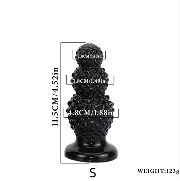 Multiple Sizes Durian Shaped Anal Plug - product image