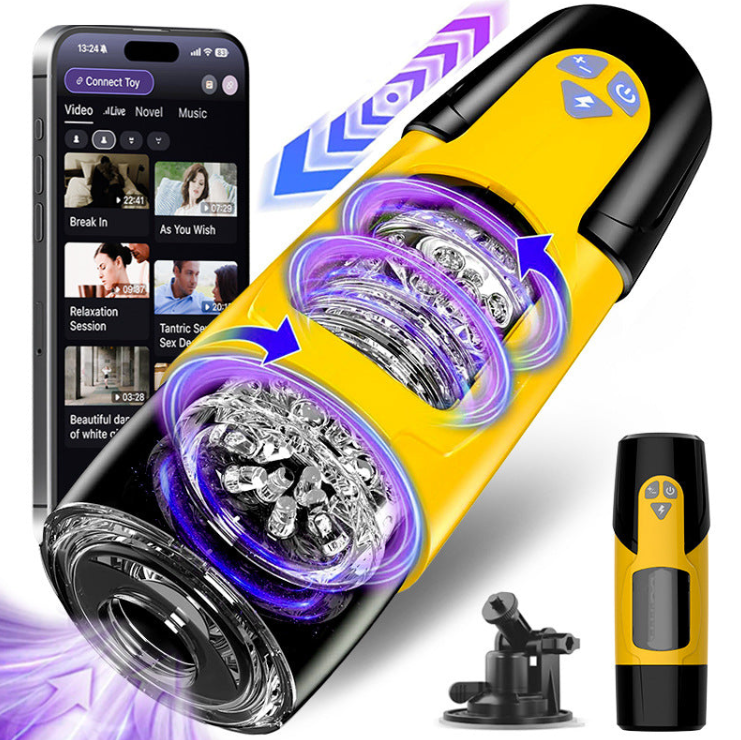 New Dark Knight 5 in 1 APP Thrusting & Rotating Male - gallery image
