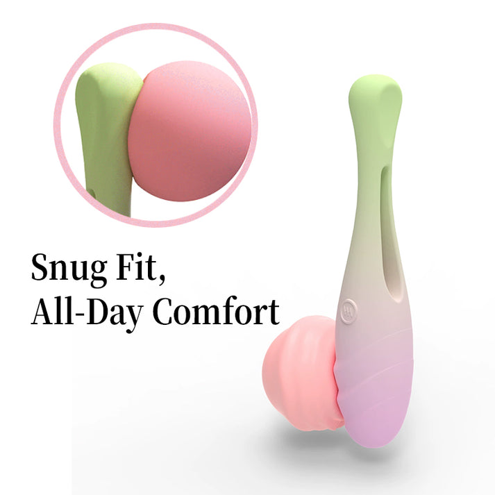 Male full rubber covered vibrating egg cock ring for both men and women, ten frequency vibration — view 5