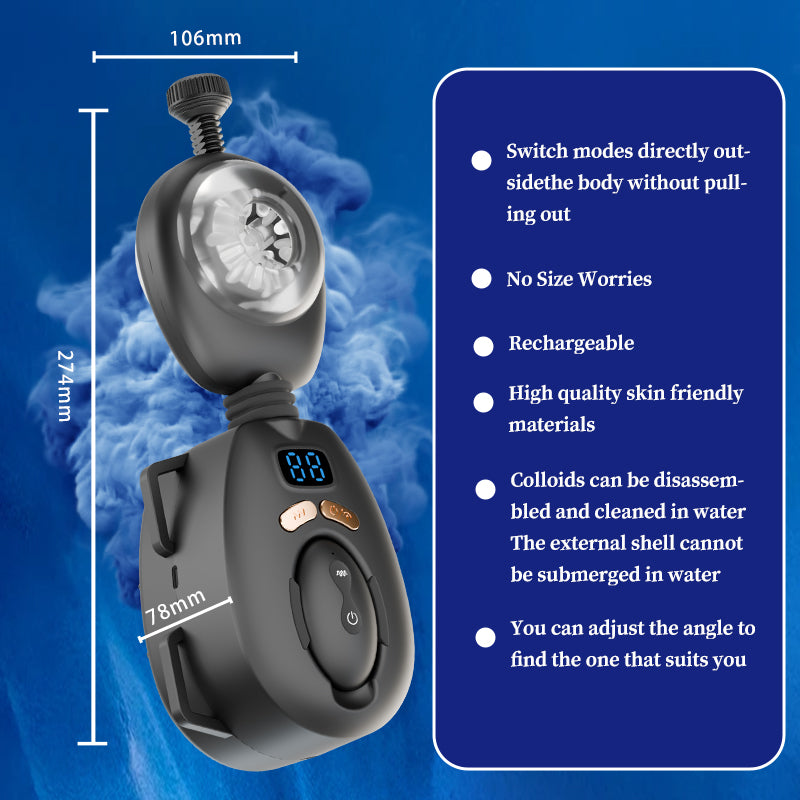 Samurai Belt Masturbator, Wireless Remote Control, Fully - alternate view