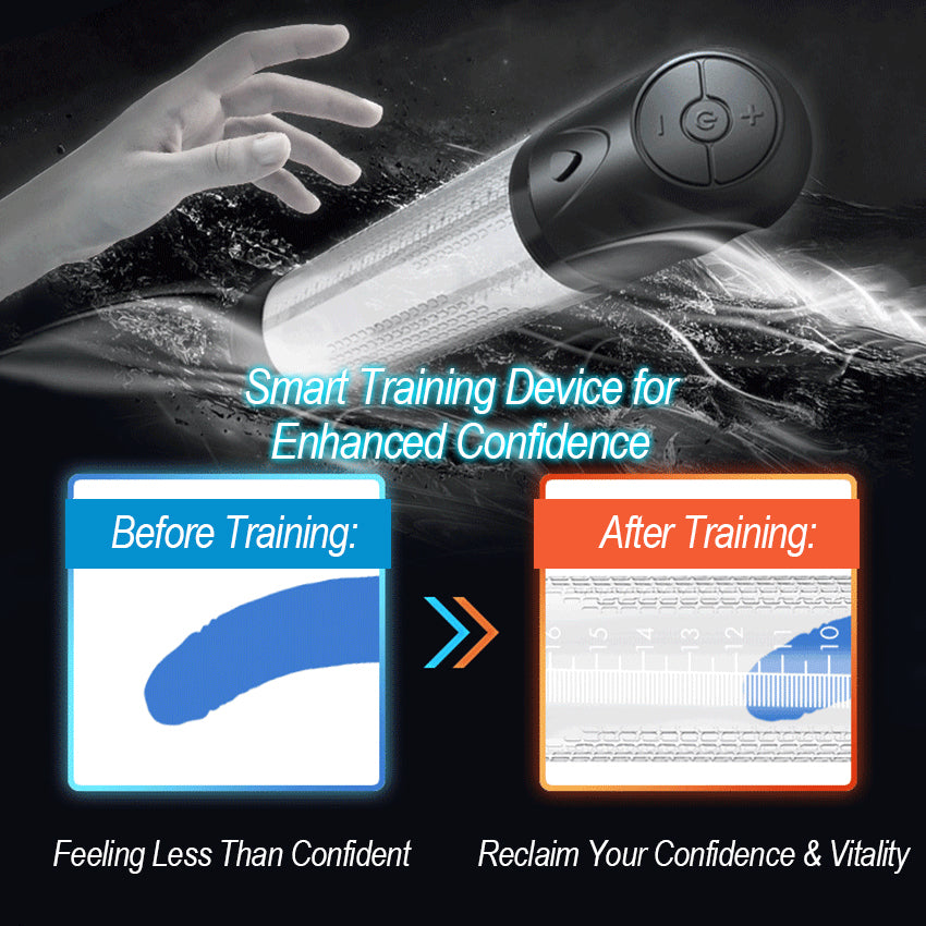 Multi-Mode Strong Suction 5D Realistic Training Masturbator, Easy to Clean, Long-Lasting Battery & Safe Silicone