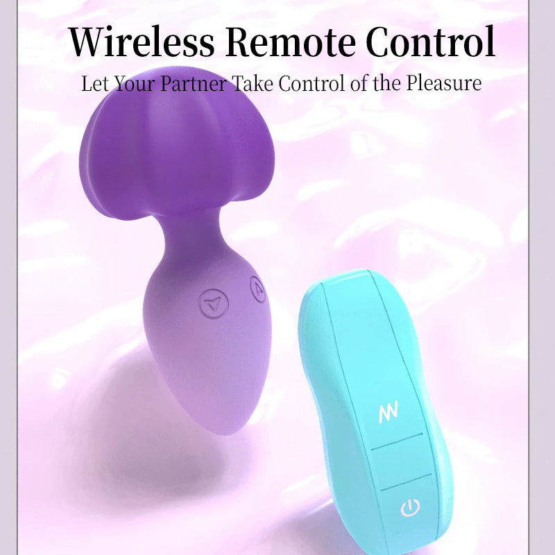 Mushroom Vibrating Anal Plug and Egg Vibrator for Couples, Multi-frequency Vibrating Masturbator — view 3