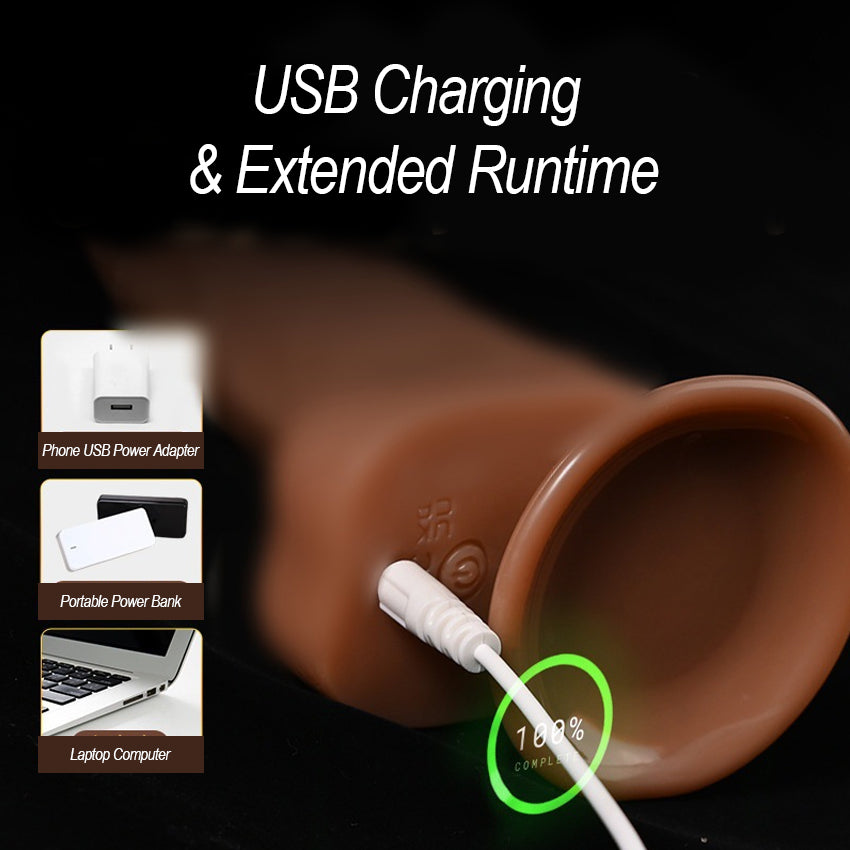 10m Remote Control 360° Rotatable Silicone Vibrator With 10 Vibration Settings
