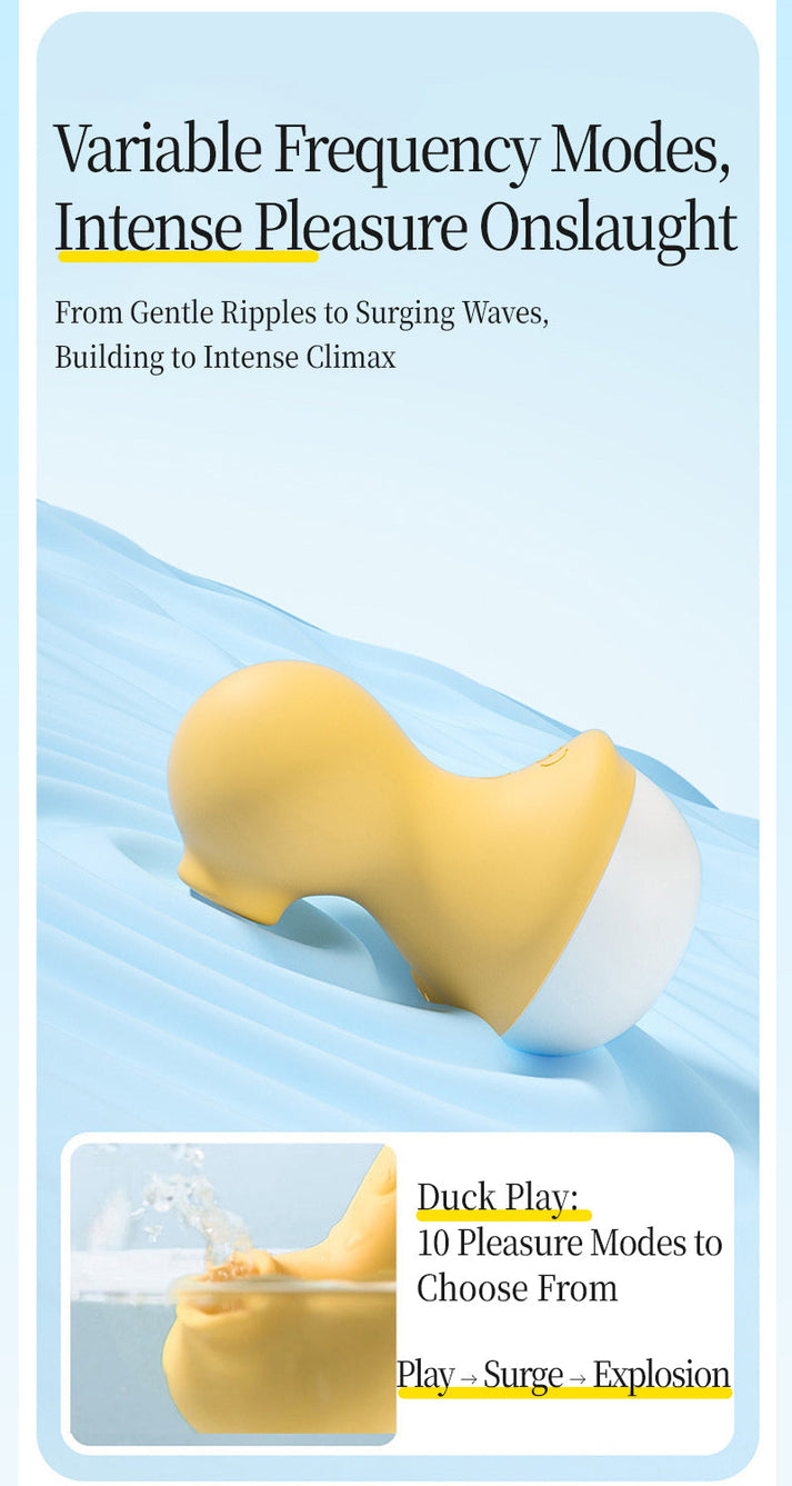 Mmeng Cute Duck Suction Vibrator, Mini Intimate Massager for Female Pleasure — view 7
