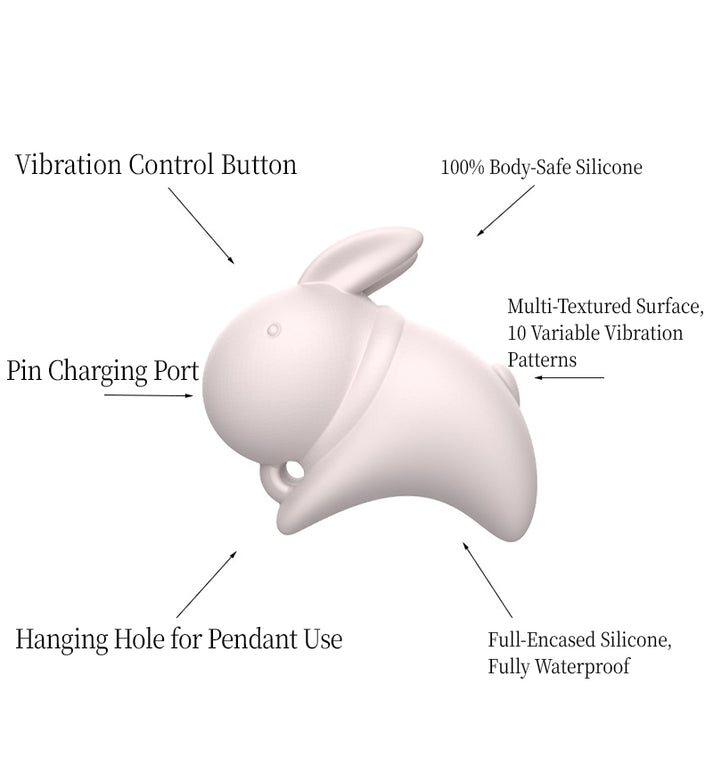 Jade Rabbit Shaped Multi-frequency Suction Vibrator 10 Variable Frequency Stimulation Modes — view 4
