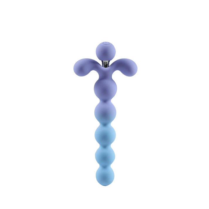 Vibrating Flower Bead Massager 10-speed Vibration, Silicone & 304 Stainless Steel Construction