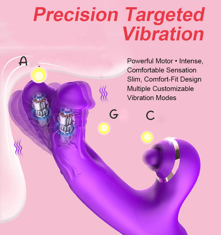 Dual-Motor Thrusting & Tapping Vibrator • Multi-Function Pleasure Device — view 5
