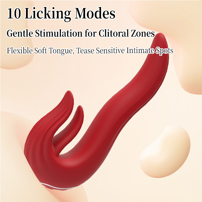U-shaped double-tongue licking vibrating insertable strong vibration stick