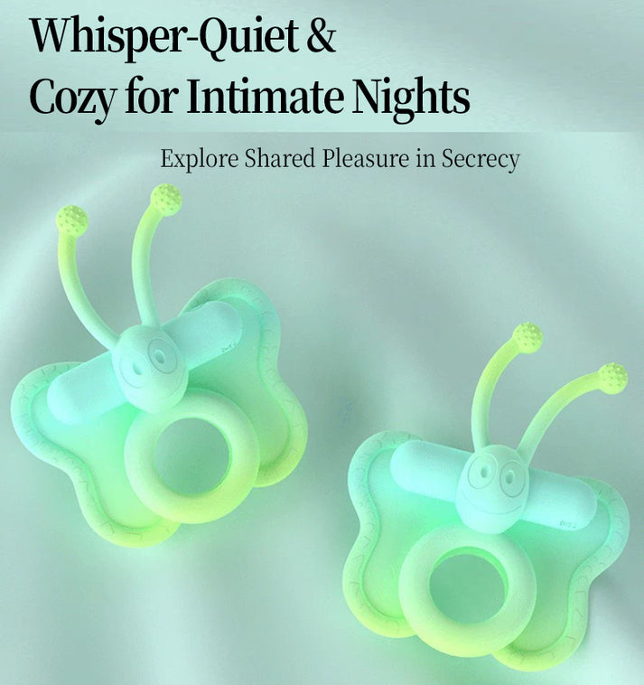 Liquid Silicone Butterfly Male Cock Ring with 20 Vibration Frequency Chargable Massager — view 3
