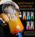Men's Masturbator - Stamina Training, Spiral Suction - extra detail view
