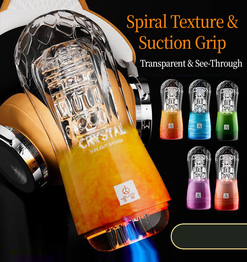 Men's Masturbator - Stamina Training, Spiral Suction - extra detail view