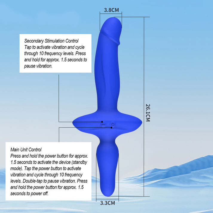 Retractable Vibrator with Creative Design-10 Vibration Modes for Wearable & Intimate Use — view 5