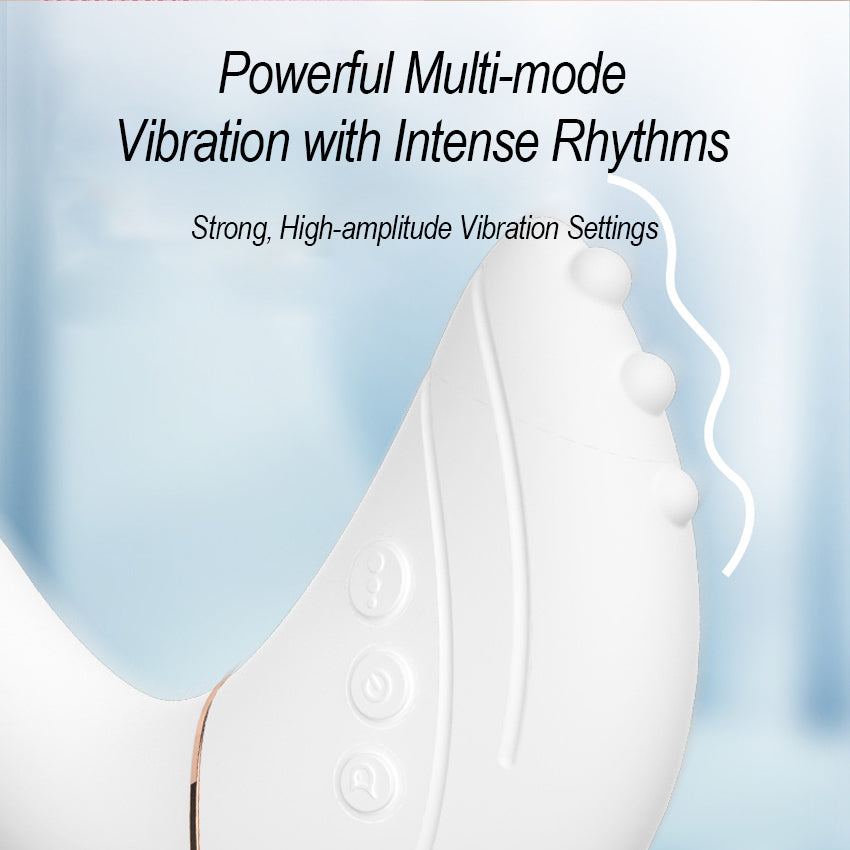 Cute-shaped Dual-ended Intimate Vibrator  10 Adjustable Vibration Modes, Skin-safe Material & Daily Water-resistant