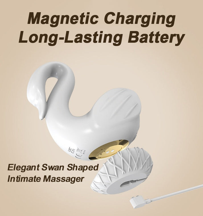 Swan Shaped Suction & Vibration Wand Massager for Women — view 4