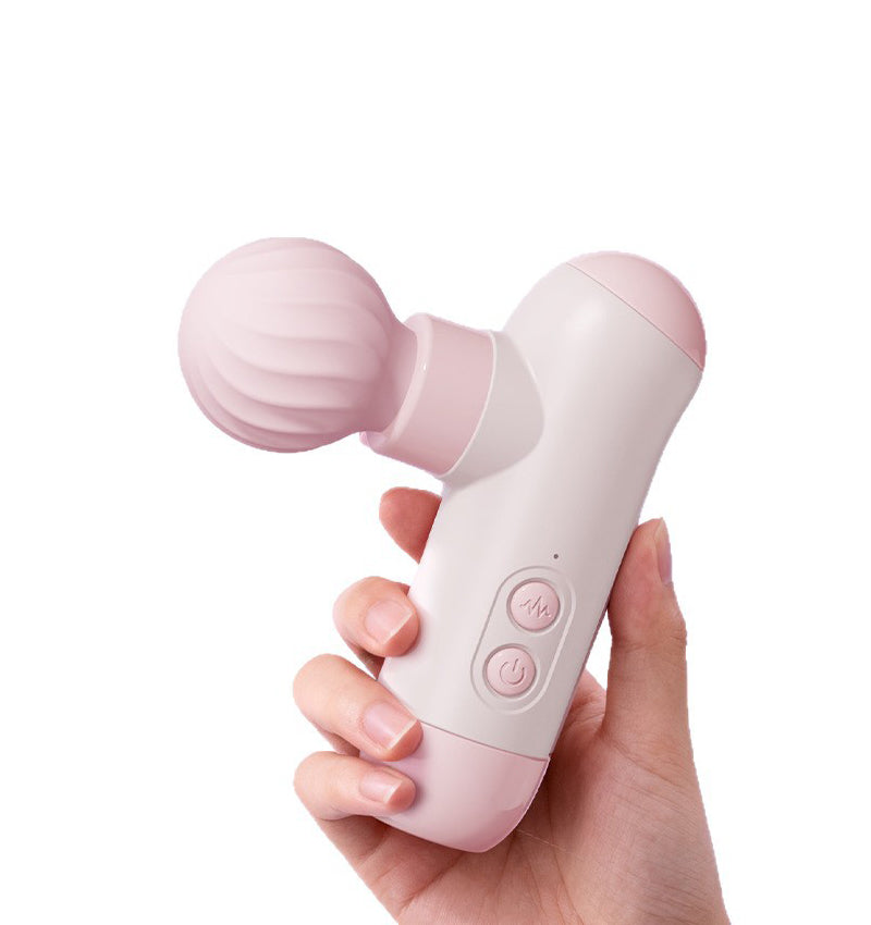 Dual-headed Tongue-Licking Vibrating Massager with Fascia Gun Function, USB Rechargeable