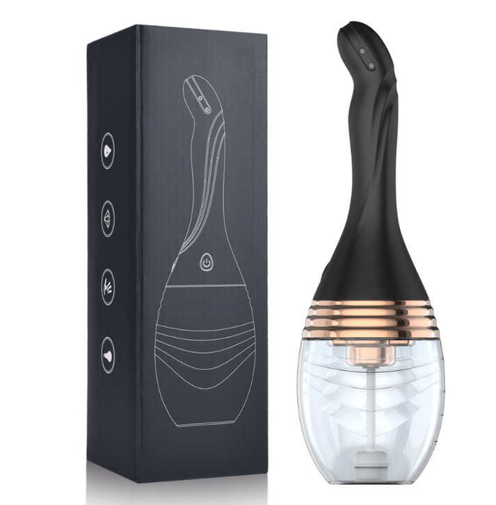 Electric water spray anal douche cleanser