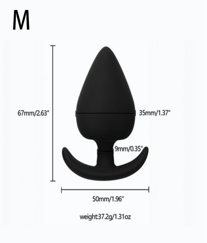 Adult Silicone Butt Plug Anal Plug Unisex Sex Stopper 4 Different Size Adult Toys