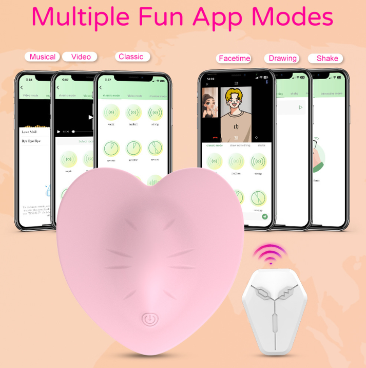 Heart - Shaped APP and Remote Control Vibrator - additional view