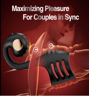 CASE|Multi Stimulation Snail-Shaped Penis Sleeve Ring with 10 Vibrating — view 4