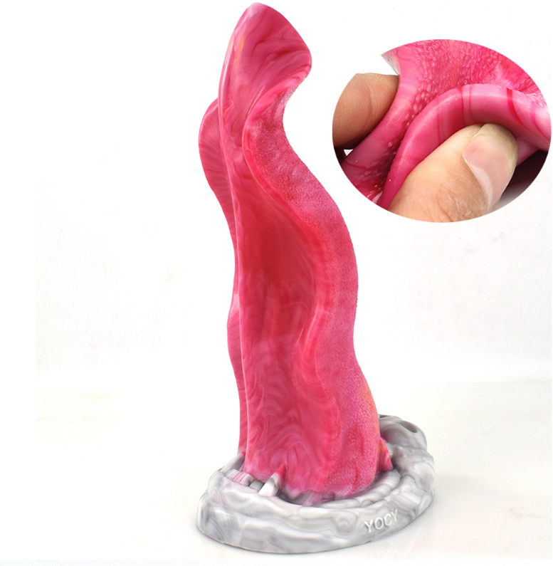 Colorful Wolf Tongue Dildos Anal Toys - gallery view
