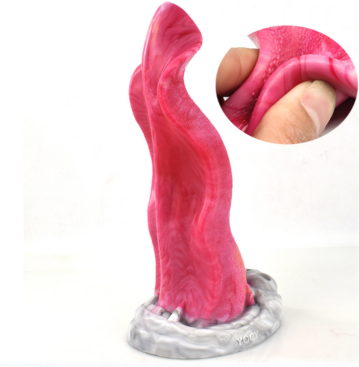 Colorful wolf tongue dildos anal toys — view 9
