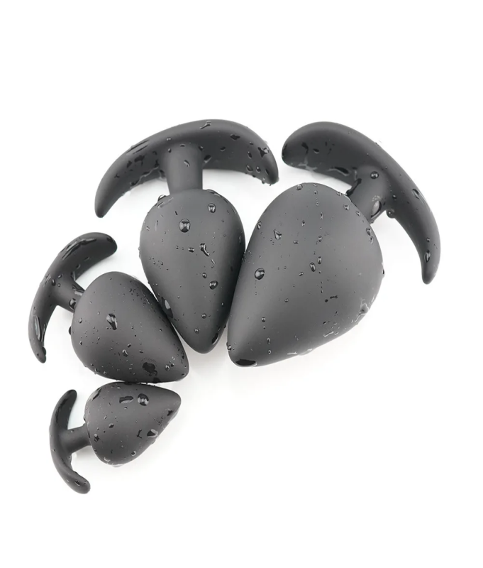 Adult Silicone Butt Plug Anal Plug Unisex Sex Stopper 4 Different Size Adult Toys — view 4