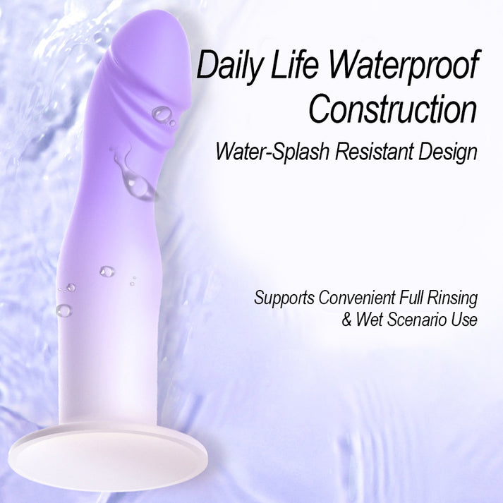 Gradient Tone Liquid Silicone Vibrator, Slim Compact Build with Daily Waterproof Structure — view 10