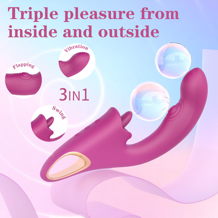 Tongue licking vibrator G-spot adult feminine products female masturbation — view 2